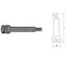 1'' Impact Socket Head External Hex Profile One Piece Length 150 Mm 19