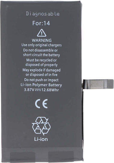 Avizar Diagnosticable Battery Iphone 14 Li-polymer 3.87v 3279mah 12.68wh Black