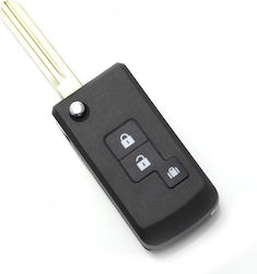 Nissan Knife-type Key Case 2+1 Buttons Modified
