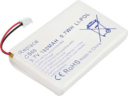 Baterie Li-polymer Avizar 180mah Compatibilă Cu Plantronics Cs60 Căști 3.7v Albă Baterie Li-polymer Avizar 180mah Compatibilă Cu Plantronics Cs60 Căști 3.7v Albă