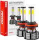 Alista Home Lămpi Autoturismului H9 / H11 / H8 Canbus LED 6500K Alb rece 24V / 12V 38W 4buc