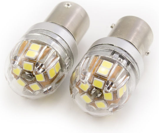 CarGuard Lămpi Autoturismului P21/5W / BA15D Canbus LED Alb 12-24V 1buc