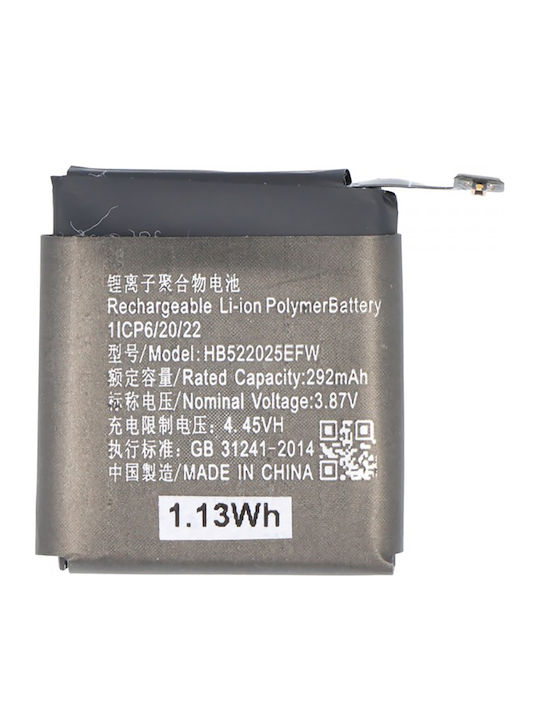 Avizar Ersatzbatterie Huawei Watch GT 3 42mm Li-Polymer 3,87V 292mAh Schwarz