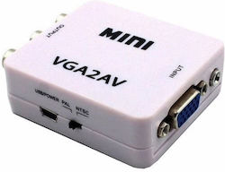 Tipa VGA / RCA / mini USB male σε VGA / RCA / mini USB female