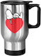 Snoopy Thermos Mug 450ml Silver