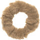 Fluffy Furry Hair Scrunchie Brown