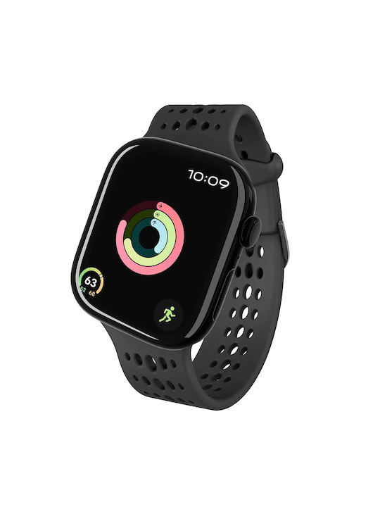 Decoded Ares O Band Apple Watch 38 To 42mm In Silicone Black