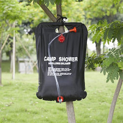 Black 20l Solar Shower Camping Beach