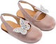 Babywalker Christening Leather Pumps Pink Antique
