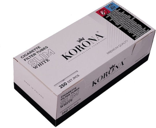 Korona Slim White Cone Filter 250 Pieces