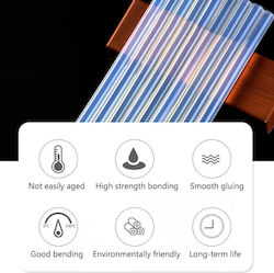 Hot Glue Gun Adhesive Refills Clear 30 Pieces 7mm Sticks
