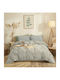 Cokitex Sheet Sets Single 165x260cm. (165x260) Marta Pansy Olive Olive 3pcs