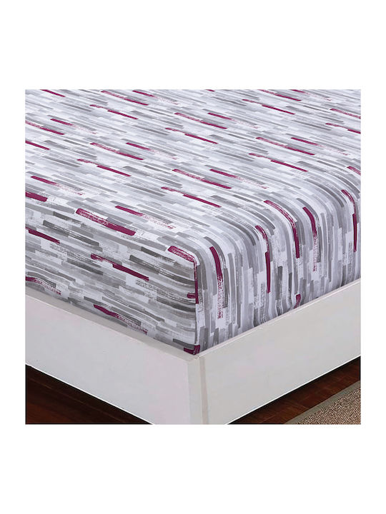 Casa Colori Чаршаф Кралица 230x260см. Stone Wine Stone Wine