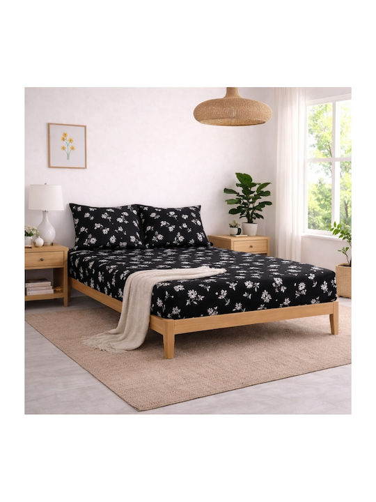 My Home Luxury Sheet Sets Semi-Double with Elas...