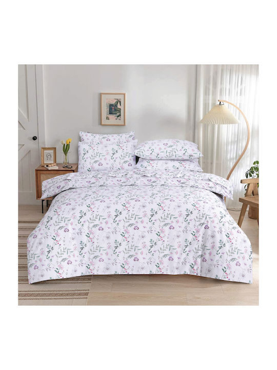 Casa Colori Duvet Cover Cotton Queen 220x240 Fl...