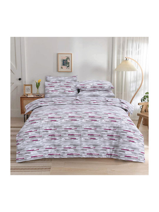 Casa Colori Duvet Cover Cotton Double 200x240 S...