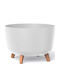 Iliadis Planter Plastic White 34x34x24cm.