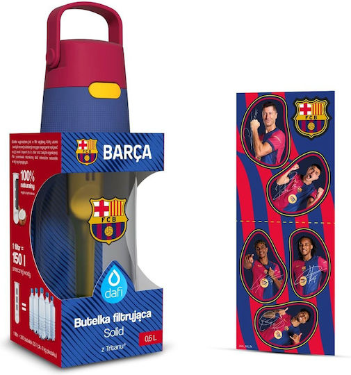 Dafi Παιδικό Παγούρι FC Barcelona Πλαστικό 500ml