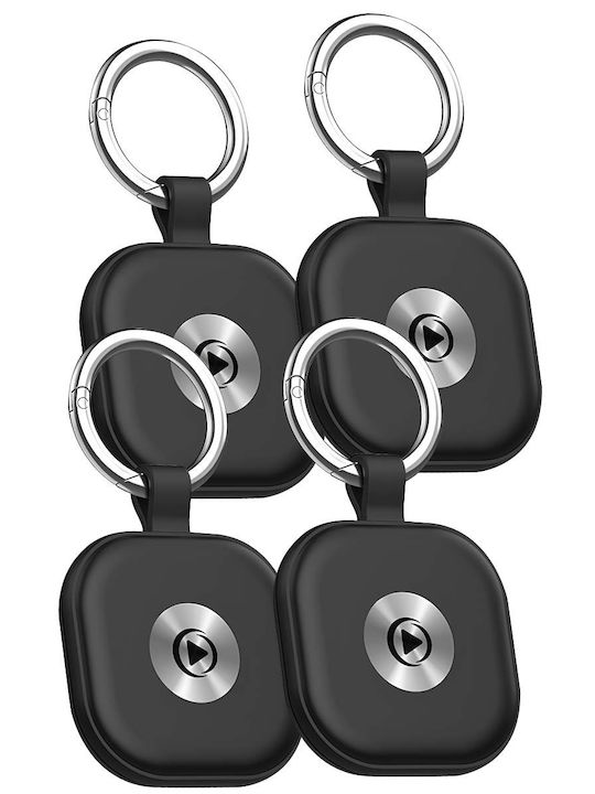 Force Play Pack 4 Ios Bluetooth Smart Trackers Keyring Format Black