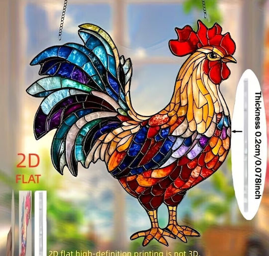 Wanddekoration aus Kunststoff 19x20cm