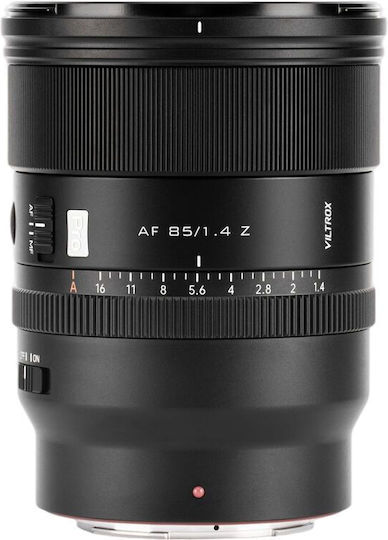Viltrox Пълен кадър Фотообектив AF 85mm f/1.4 Pro Фиксиран за Никон З Монтаж Черен