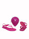 Women's Flat Sandals in Fuchsia Color