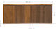 Holz Zäun Kliestyp 180x70cm
