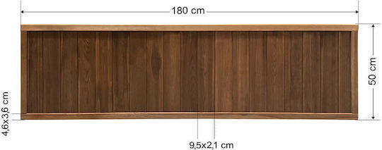 Ξύλινος Φράχτης Κλειστού Τύπου 180x50cm