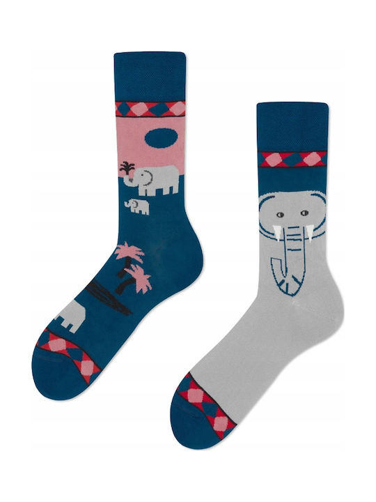 Many Mornings Funky Elephant Socks Gray Many Mornings Funky Elephant Socks Gray