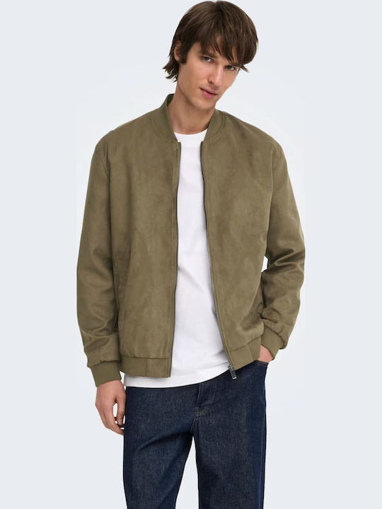Only & Sons Μπουφάν Bomber Καφέ