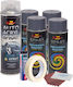 Kit complet pentru repararea și vopsirea roților, culoare gri închis V4