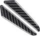 Set 8 Elemente de Protecție pentru Uși "Imitație Carbon" Flexibile Autoadezive Culoare Neagră