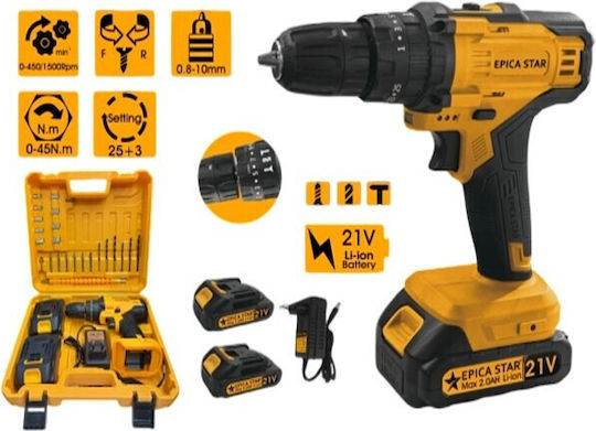 Epica Star EP-11085 Akkuschrauber Batterie 21V