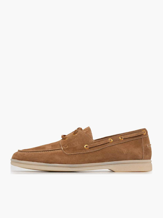 Komis & Komis Leder Damen Bootsschuhe in Tabac Braun Farbe