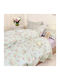 Epavlis Homeware Σετ Σεντόνια Υπέρδιπλα με Λάστιχο 160x200+25εκ. Μπεζ (4τμχ)
