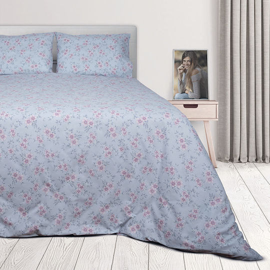 Epavlis Homeware Set Einzel 3Stück 100x200+35cm mit Gummizug 0401 Hellblau