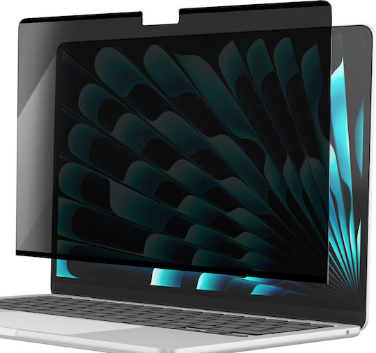 Mw Anti-spy Screen Protector Macbook Air 15" M4 M3 M2 Transparent Black