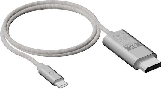 Linq Usb-c To Hdmi Cable 2m 8k Ultra Hd Procable Series Light Grey
