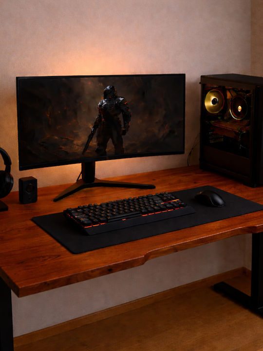 Ηλεκτρικό Γραφείο Skymnos Gaming Μασίφ Ξύλο Ιρό...