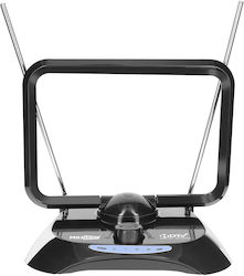 Max Excell Rectangular Digital Hdtv Antenna 38 Dbi Powerful Tnt Dvb-t Reception Black