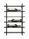 Kare Design Free Standing Metallic Wine Rack Black 45x11x68cm
