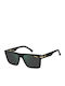 Carrera Unisex Sunglasses With Black Horn-Rimmed Frame And Grey Lens 378/S 807/Q3