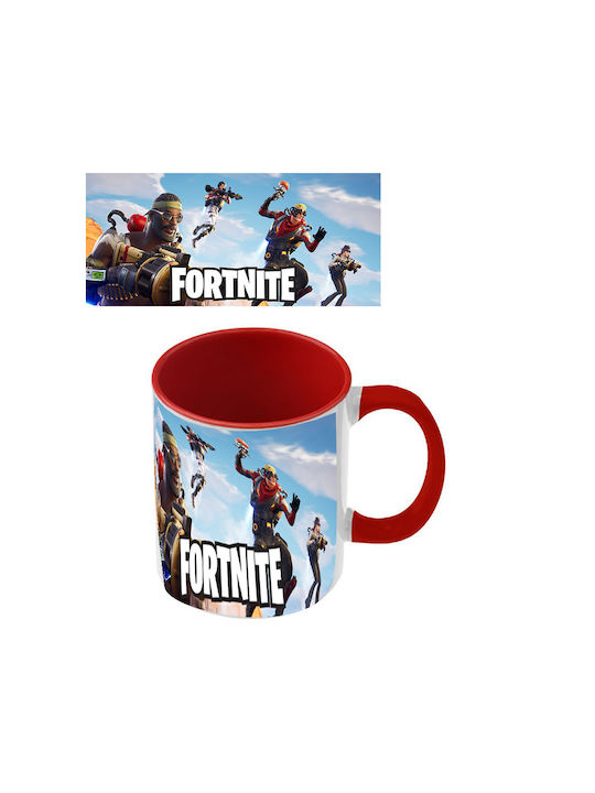 Cană Fortnite Roșie Mâner Interior
