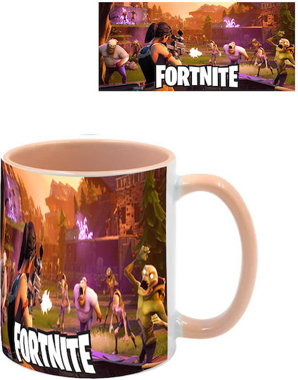 Fortnite Mug Beige Handle Interior