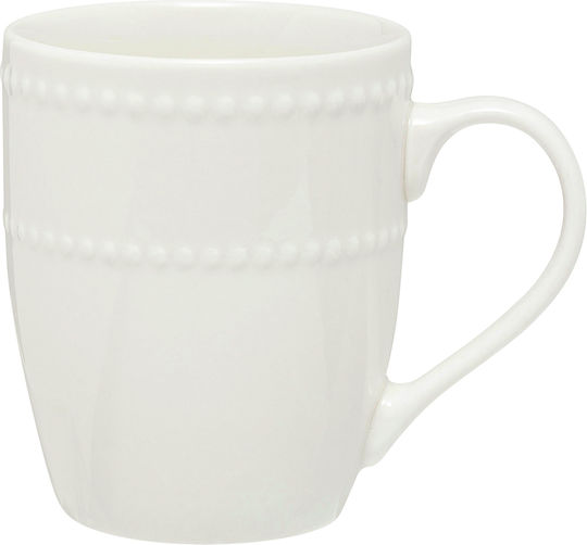 Becher aus Porzellan Weiß 350ml