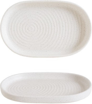 Bonna Servierplatte Oval aus Porzellan Weiß 1Stück