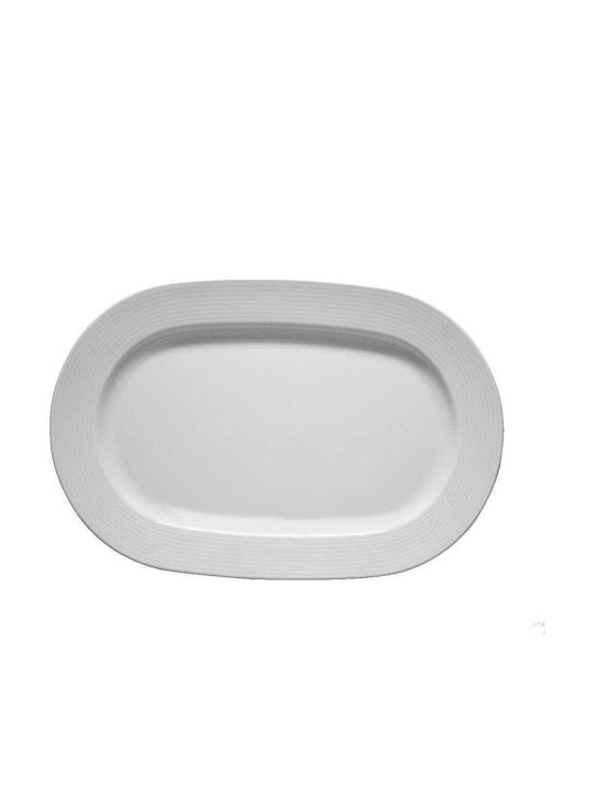 Kutahya Porselen Serving Platter Oval made of Porcelain White