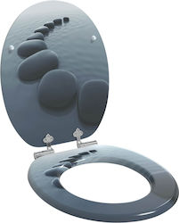vidaXL Toilettenbrille Kunststoff Gray