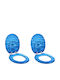 vidaXL Plastic Toilet Seat Blue 38cm