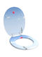 vidaXL Plastic Toilet Seat Blue 38cm